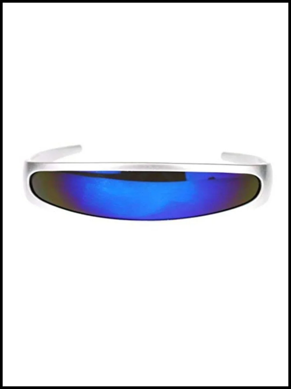 Retro 80s Sci-Fi Wrap Around Cyclops Shield Sunglasses